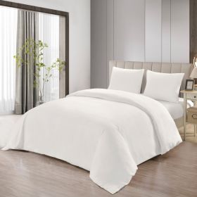 LAVELLA SADE DEKBEDOVERTREK SET | WIT 240X220 CM 4-DELIG