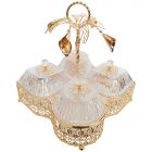 SERVIERSCHALE CNR2203-4-1 | 29X29 CM 4-FACHS GOLD