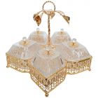 SERVEERSCHAAL CNR2205-5 | 40X40 CM 5-VAKS GOUD