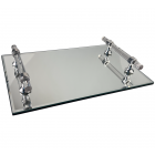 SERVING TRAY CNR50390 | 30X20 CM SILVER