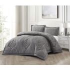 YASMIN COMFORTER SET CNR001 | DARK GREY 3-PIECE