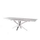 TERNI DINNER TABLE SILVER | 180/240X90X76 CM MARBLE 757-1