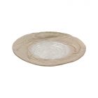 BRICARD ROSE PLATE | 28 CM WHITE-GOLD  6-PIECES