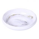 BRICARD MELAMINE SERVING BOWL 401 | WHITE-MARBLE Ø25 CM