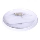 BRICARD MELAMINE SERVING BOWL 601 | WHITE-MARBLE Ø30 CM