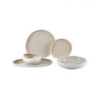 BRICARD BARLES TABLEWARE SET | WHITE-TAUPE 25-PIECE