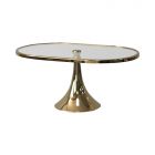 FUGURATO ELEGANCE CAKE STAND ON FOOT 22Y0654TG-M | GOLD