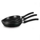 FERVEO NOVA BRATPAFNNE SET SCHWARZ-GOLD | Ø20/24/28 CM 3-TLG
