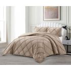 LAVELLA LARA TAGESDECKE SET | 240X250 CM BRAUN 3-TEILIG