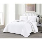LAVELLA DEREN TAGESDECKE SET | 240X250 CM WEIß 3-TEILIG