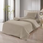 LAVELLA SADE DEKBEDOVERTREK SET | BEIGE 140X200 CM 3-DELIG