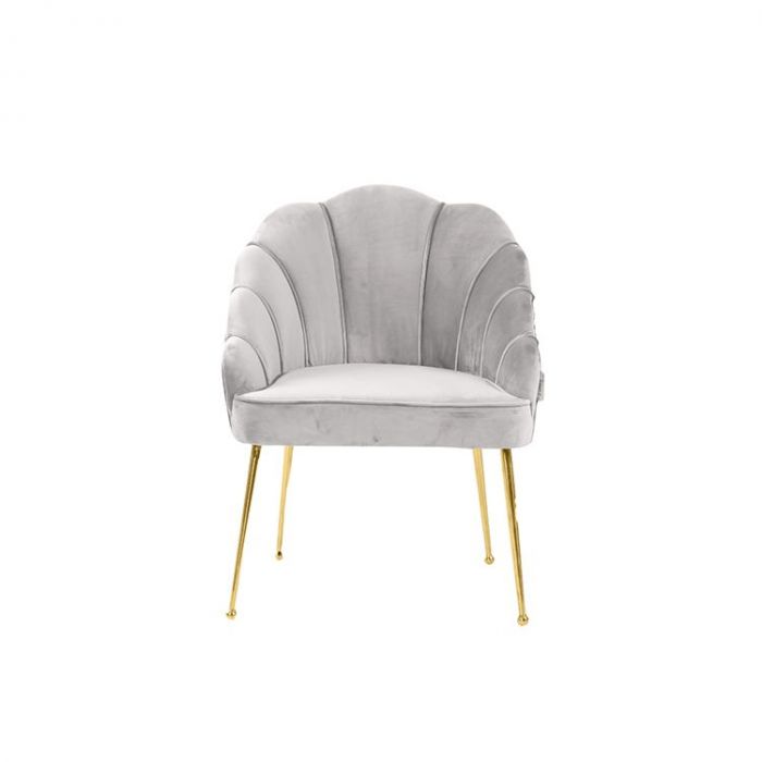 EMILLIA ARMCHAIR GOLD | LIGHT GREY FABRIC MJ11-67 EMILLIA ARMCHAIR GOLD | LIGHT GREY FABRIC MJ11-67