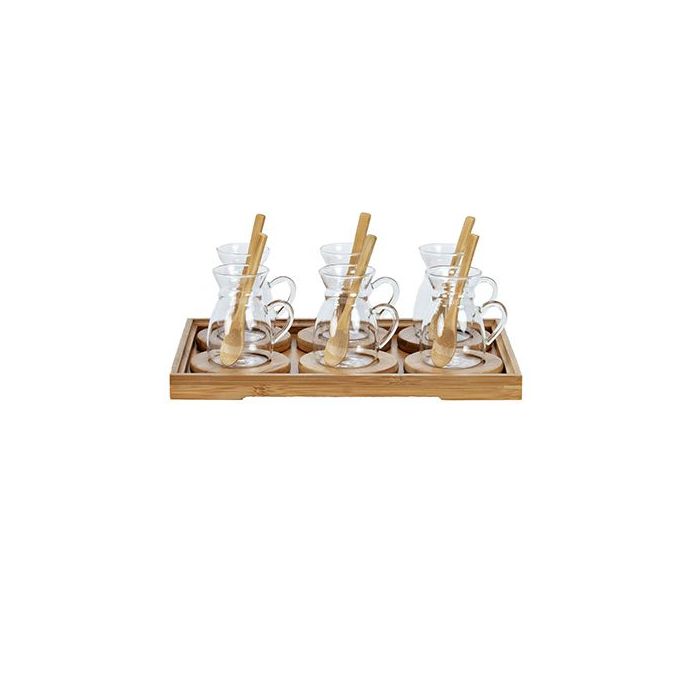 BAMBOO THEEGLAZEN SET CNR 14143 | 19-DELIG BAMBOO THEEGLAZEN SET CNR 14143 | 19-DELIG