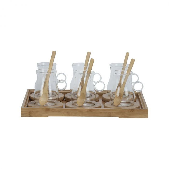 BAMBOO THEEGLAZEN SET CNR HP | 19-DELIG BAMBOO THEEGLAZEN SET CNR HP | 19-DELIG