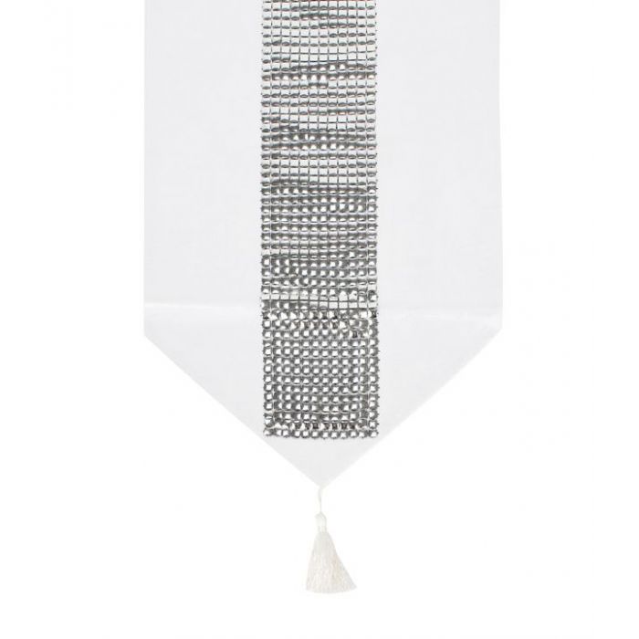 Tafelkleed Diamond White 180x33cm Tafelkleed Diamond White 180x33cm