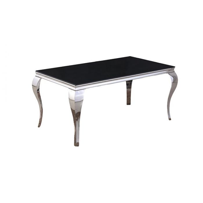 MILANO EETTAFEL 160*90*76CM ZWART MILANO EETTAFEL 160*90*76CM ZWART