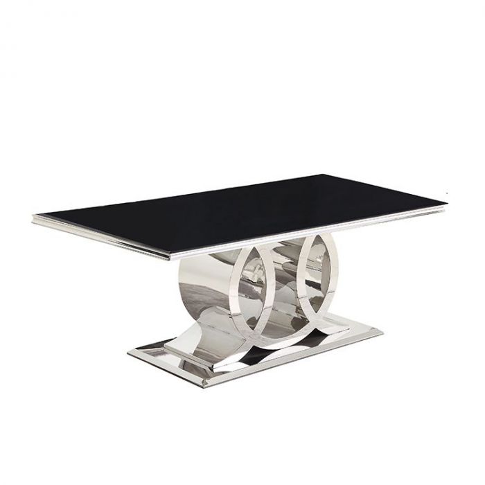 NAPOLI EETTAFEL | 180X90X76 CM ZWART NAPOLI EETTAFEL | 180X90X76 CM ZWART