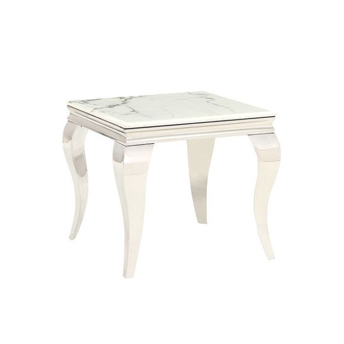 MILANO BIJZETTAFEL | 60X60X55 CM MARMER 757-1 MILANO BIJZETTAFEL | 60X60X55 CM MARMER 757-1
