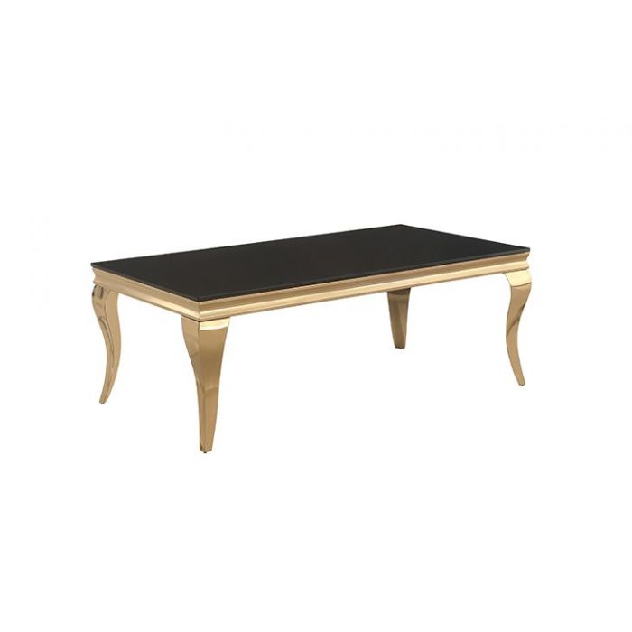 MILANO SALONTAFEL GOUD 130*70*45CM ZWART MILANO SALONTAFEL GOUD 130*70*45CM ZWART