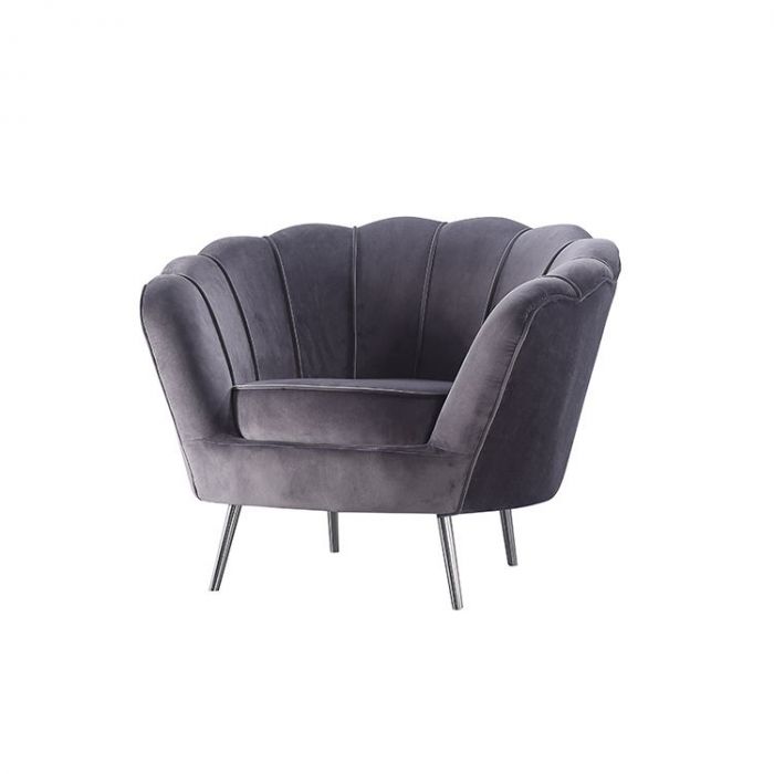 BERGAMO FAUTEUIL | GRIJS STOF VELU97A BERGAMO FAUTEUIL | GRIJS STOF VELU97A