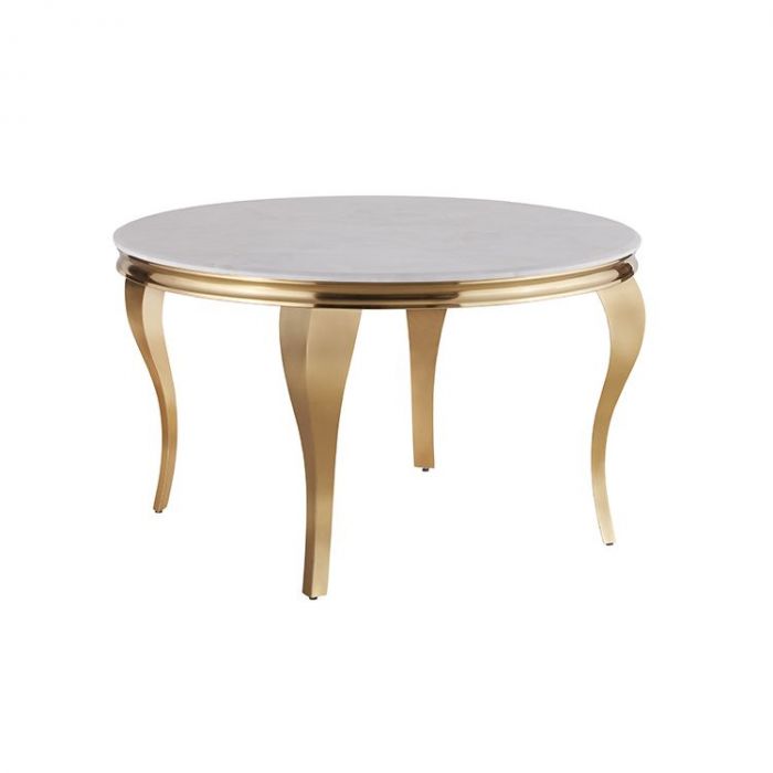 MILANO EETTAFEL GOUD | Ø130X76 CM MARMER 928 MILANO EETTAFEL GOUD | Ø130X76 CM MARMER 928