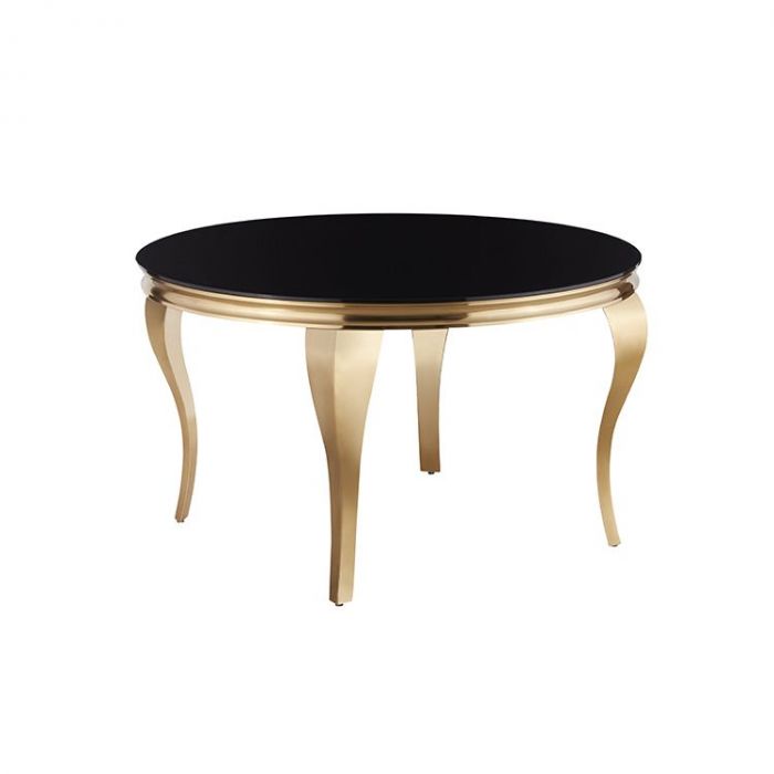 MILANO TISCH GOLD | Ø130X76 CM SCHWARZ MILANO TISCH GOLD | Ø130X76 CM SCHWARZ