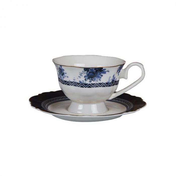 BRICARD BRON KOFFIE SET | BLAUW 12-DELIG