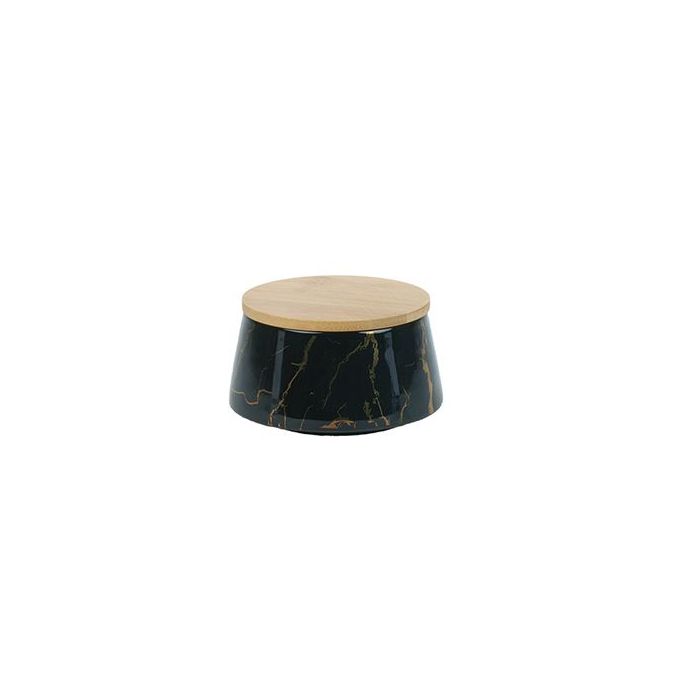 BRICARD VOORRAADKOM ZWART 4" + BAMBOO DEKSEL
