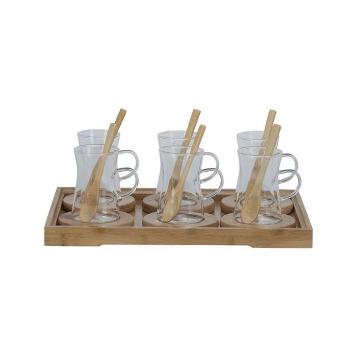 BAMBOO THEEGLAZEN SET CNR QZB | 19-DELIG BAMBOO THEEGLAZEN SET CNR QZB | 19-DELIG