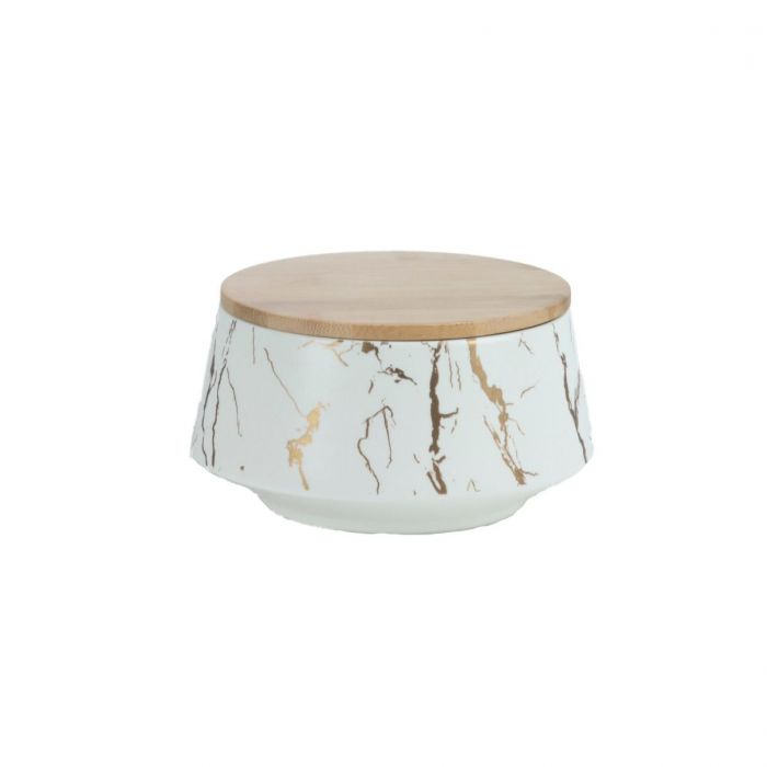 BRICARD VOORRAADKOM WIT 6" + BAMBOO DEKSEL BRICARD VOORRAADKOM WIT 6" + BAMBOO DEKSEL
