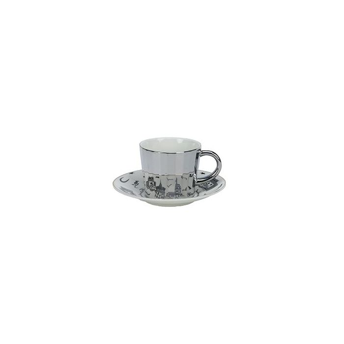 BRICARD ESPRESSOSET 002 | 12-DELIG ZILVER