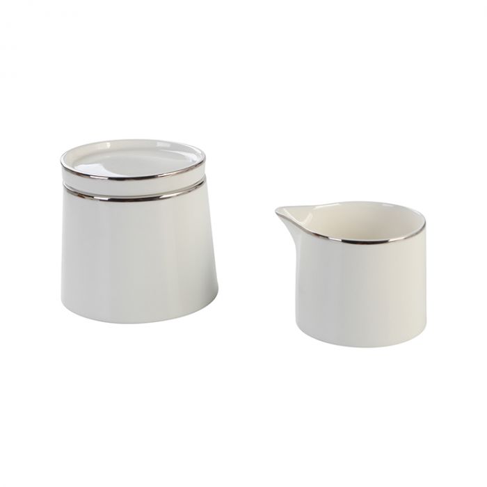 BRICARD LUNEL SUGAR & MILK SET | SILVER 2-PIECE BRICARD LUNEL SUGAR & MILK SET | SILVER 2-PIECE