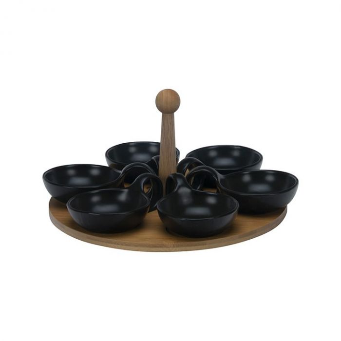 BRICARD 7744 BOWL SET | BLACK - BAMBOO 7-PIECE BRICARD 7744 BOWL SET | BLACK - BAMBOO 7-PIECE