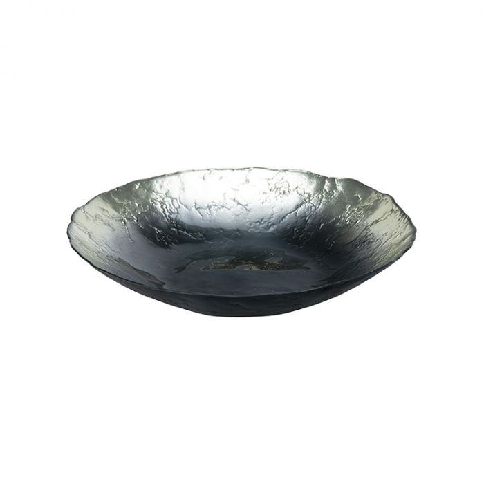 BRICARD MOON FRUCHTSCHÜSSEL | 40 CM SILBER - SCHWARZ BRICARD MOON FRUCHTSCHÜSSEL | 40 CM SILBER - SCHWARZ