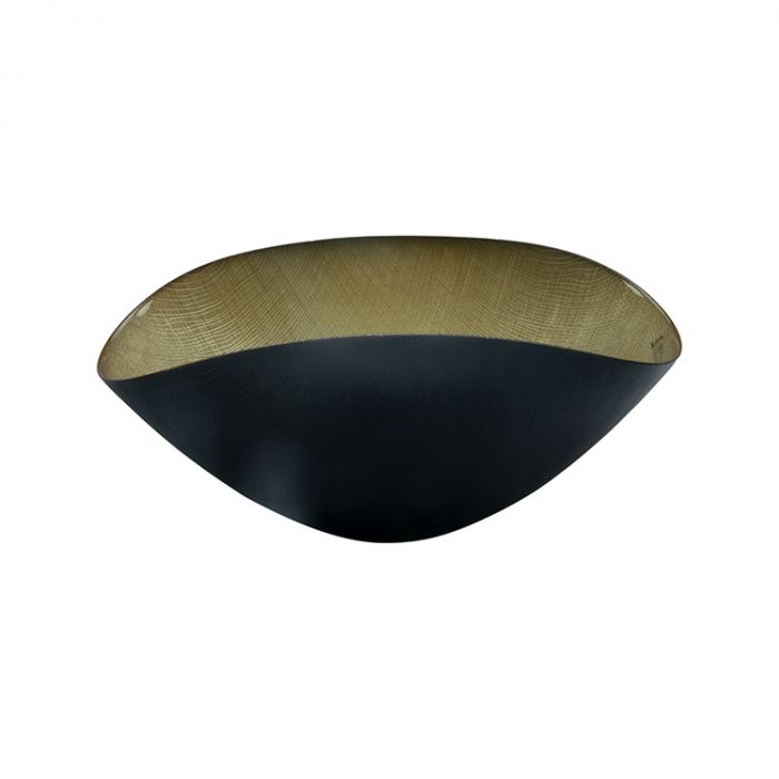 BRICARD SIS BOWL | LARGE OVAL GOLD - BLACK BRICARD SIS BOWL | LARGE OVAL GOLD - BLACK