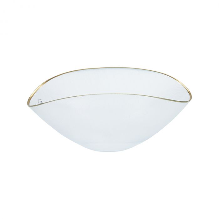 BRICARD SIS BOWL | LARGE OVAL TRANSPARENT - GOLD BRICARD SIS BOWL | LARGE OVAL TRANSPARENT - GOLD