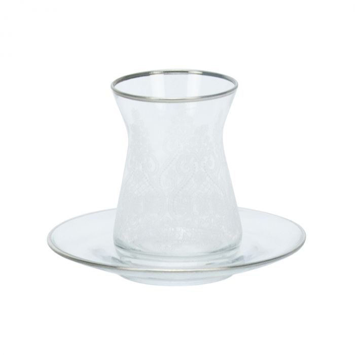 BRICARD ESMEE TEEGLÄSER SET | SILBER 12-TEILIG