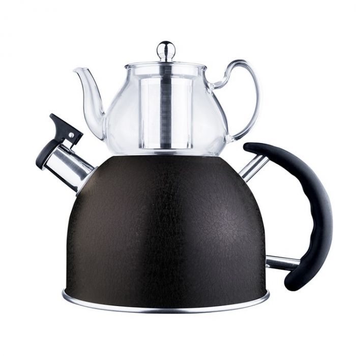 FERVEO GAYA THEEPOTSET 0,8/2,5 L ZWART FERVEO GAYA THEEPOTSET 0,8/2,5 L ZWART