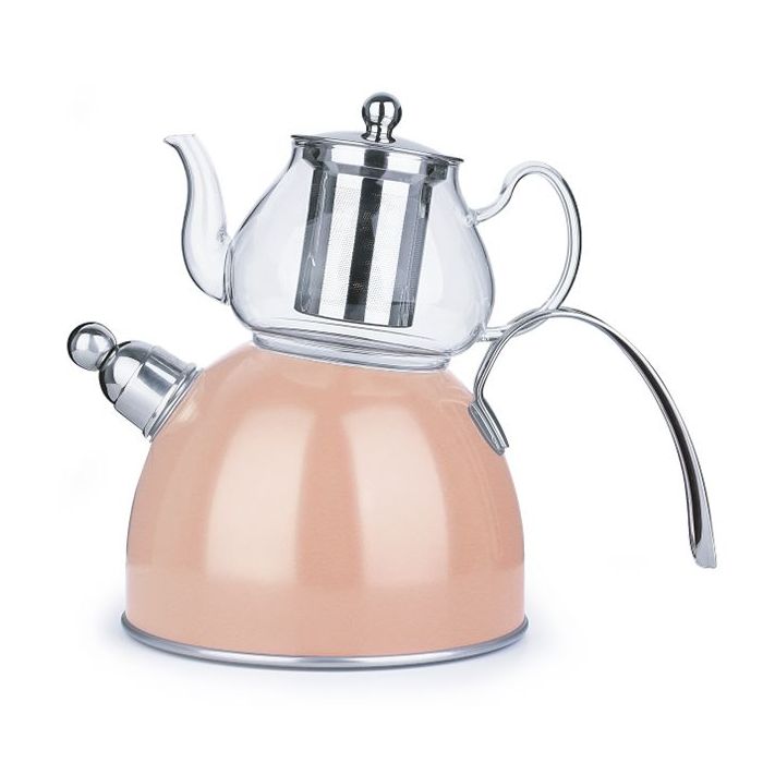 FERVEO DJENA THEEPOTSET 0,8/2,5 L ROZE GOUD FERVEO DJENA THEEPOTSET 0,8/2,5 L ROZE GOUD