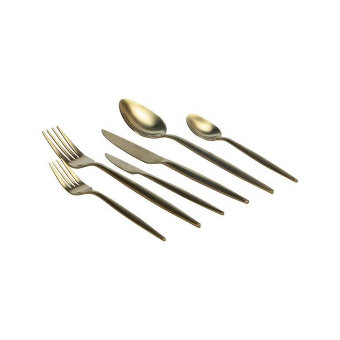 FERVEO SARA BESTECK SET | 36-TEILIG MATT GOLD FERVEO SARA BESTECK SET | 36-TEILIG MATT GOLD