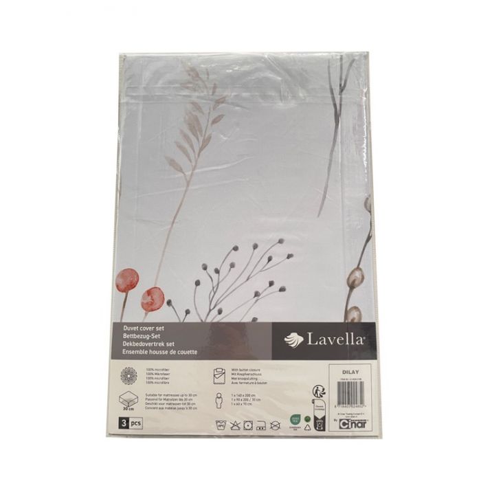 LAVELLA DILAY DEKBEDOVERTREK SET | 140X200 CM 3-DELIG