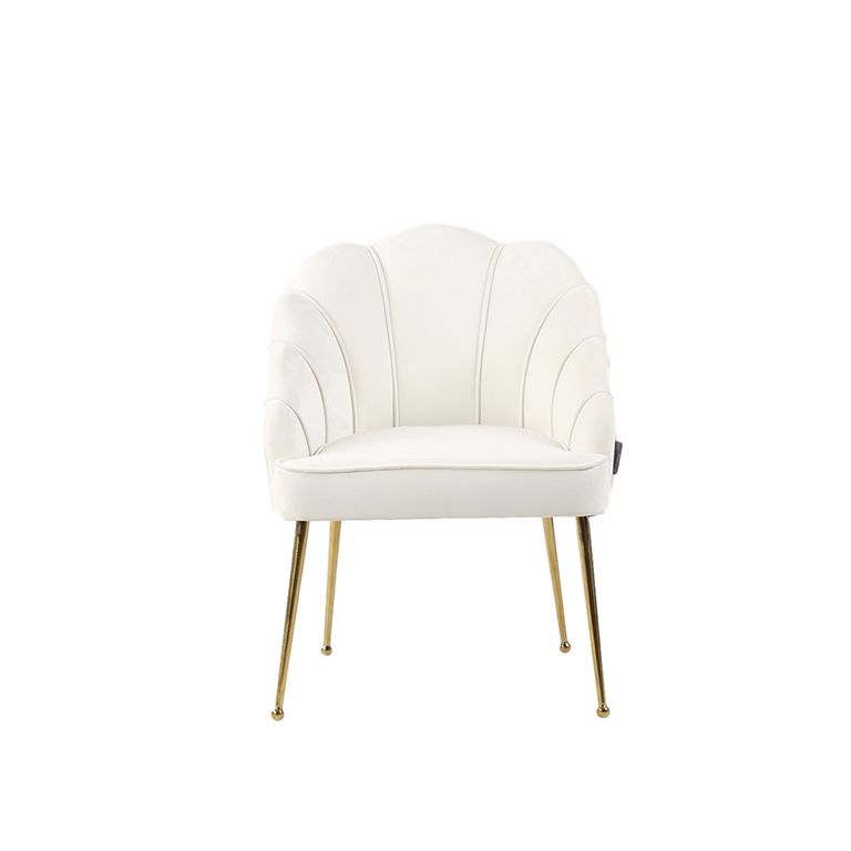 EMILLIA DINNER CHAIR GOLD | BEIGE FABRIC MJ11-1