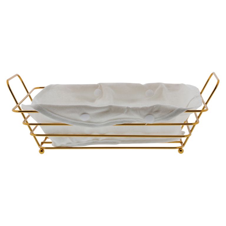 BREAD BASKET CNR001 | 30X20 CM GOLD