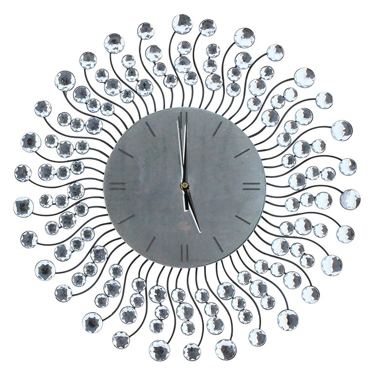 WANDKLOK CNR1047 50 x 50 CM ZILVER