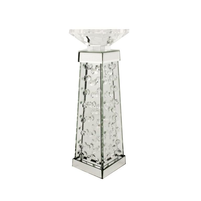 CANDLE HOLDER CNR-3194 10 x 10 x 35.5 CM SILVER