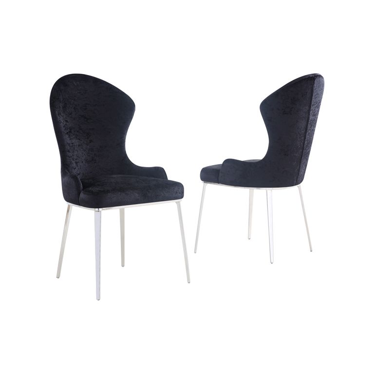 MODENA DINING CHAIR | BLACK FABRIC A41-23