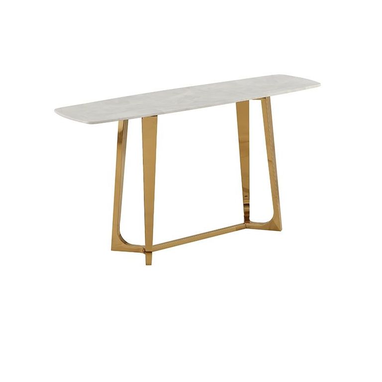 BARI CONSOLE TABLE GOLD | 150X45X80 CM MARBLE 928