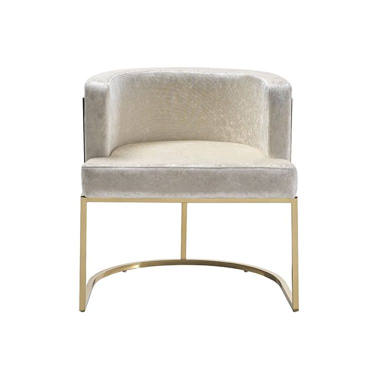 PICENO DINING CHAIR GOLD | BEIGE FABRIC A41-1