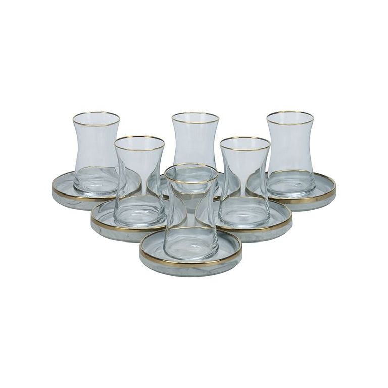 BRICARD SENS TEA SET | MARBLE-GRAY 12-PIECE