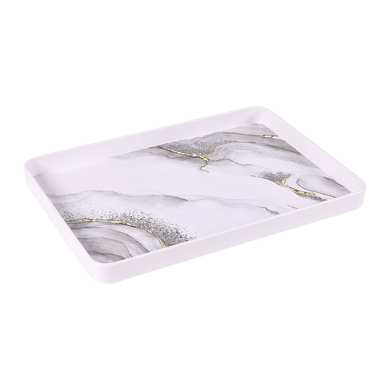 BRICARD MELAMINE PRÄSENTIERBR. 301 | WEIß-MARMOR 39X27 CM